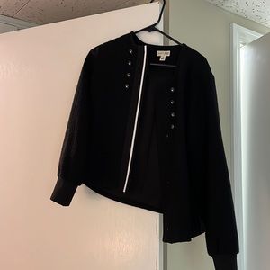 Black blazer with button details